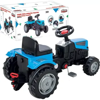 Dětské šlapadlo Majlo Toys Dětský šlapací traktor Active Pedal modrý
