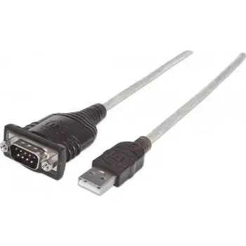Kabel do PC Manhattan USB 2.0 na RS232/COM/DB9 (205153)