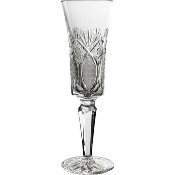 Sklenice Bohemia Crystal 6 luxusních broušených sklenic na šampaňské. Brus Paříž