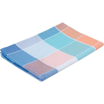 Utěrky z hladké bavlny Kostka modrá 3 ks 50x70 cm