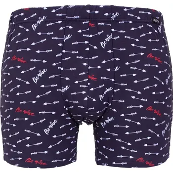 Boxerky Pánské modalové boxerky Andrie s potiskem PS 5952 navy velikost L