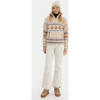 Snowboardové kalhoty Roxy Snowboardové kalhoty Rising High ERJTP03295 Bílá Skinny Fit XXL