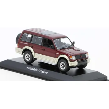 autíčko Minichamps Mitsubishi Pajero LWB 1991 červená 1:43 - MAXICHAMPS Mitsubishi Pajero - kovový model