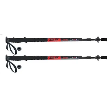 Trekingová hůl SULOV Trekingové hole Janu 3-dílné pár červené (VÝPRODEJ) + DÁREK