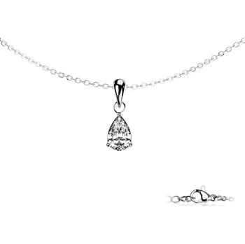 Šperk Šperky4U Ocelový náhrdelník slzička - OPD0345-ST