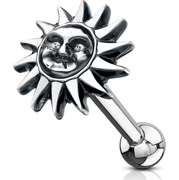 Módní doplněk Šperky4U Cartilage piercing do ucha - sluníčko - CP1038