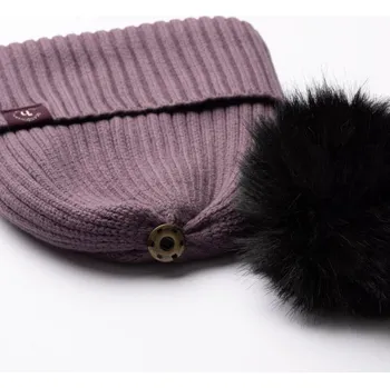 Zimní čepice HORZE Nele Fialová