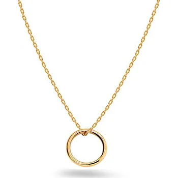 Náhrdelník Zlatý minimalistický náhrdelník kruh, 14K IZ28294 + dárkové balení LUXUS zdarma