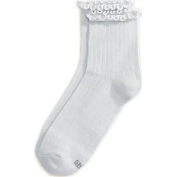 Dámská móda ponožky VANS Lettuce Have It Half Crew Silver - S