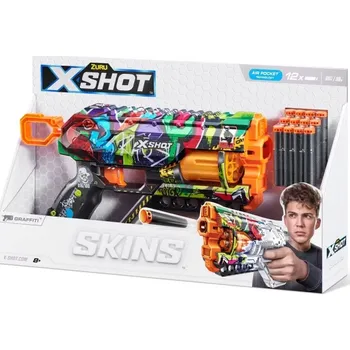 Dětská zbraň X-SHOT Skins Griefer Graffiti blaster s 12 pěnovými šipkami