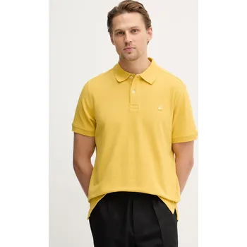 Pánská móda Bavlněné polo tričko United Colors of Benetton 3089J3179. žlutá 17X, vel. XXL