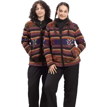 Pletená bunda BHUTAN fialová XL