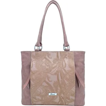 Kabelka Dámská kabelka na rameno ARETA-0023 KAREN růžová Barva: puder, Velikost: 0