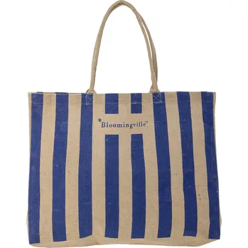 Bloomingville Nákupní taška z juty Bergamo Blue