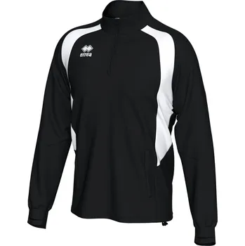 Pánská mikina ERREA´ ERREA ALFONSO Tréninková mikina BARVA: černá - bílá, Velikost: M Raglánové rukávy, vysoký límec, boční kapsy na zip