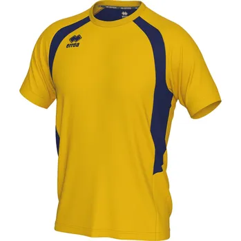 Pánské tričko ERREA´ ERREA ADRIEN Dresové triko BARVA: žlutá - tmavě modrá, Velikost: XXXL Raglánové rukávy, kontrastní vsadky, pohodlný střih