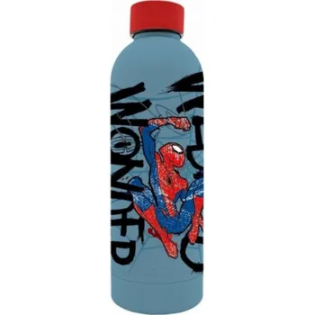 Láhev Kids Euroswan Dětská láhev z nerezové oceli Euroswan s motivem Spidermana, vytištěná na 3D tiskárně, 500 ml, 843372