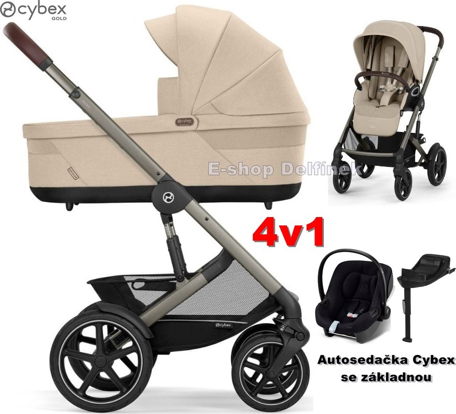 Cybex Talos s Lux 4v1 set - Cybex Aton B2 + základna 2026 Barva: Almond Beige
