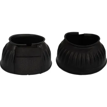 Ochrana nohy a ocasu Zvony AmaHorse gumové se zapínáním na suchý zip, L, černá