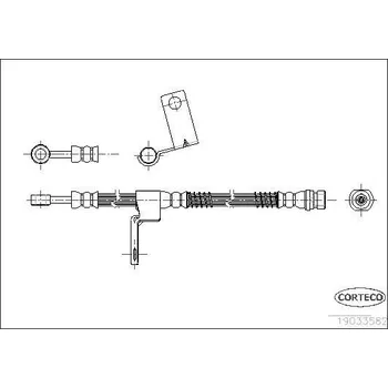 Brzdová hadice Brzdová hadice CORTECO 19033582