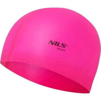 Plavecká čepice NILS Aqua Silikonová čepice NILS Aqua NQC PK01 růžová