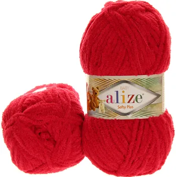 Příze Alize Softy Plus červená 56