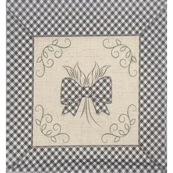 Povlak na polštářek Dekorační povlak na polštář 40x40 na zip velur - mašle béžová