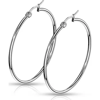 Náušnice Šperky4U Ocelové náušnice - kruhy 45 mm - OPN1197-45