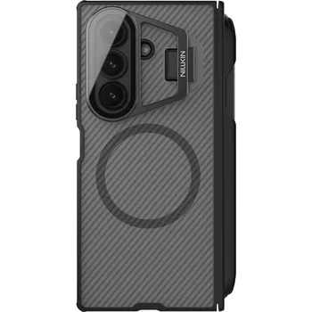 Pouzdro na mobilní telefon Nillkin CamShield Prop Magnetic Pen Slot pro Samsung Galaxy Z Fold 7 Transparent Black