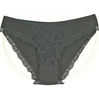 Kalhotky MEDOOSI Bavlněné kalhotky s krajkou vzor 900 Velikost: XL, Barva: černá