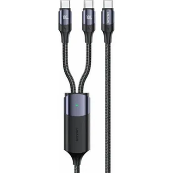 Datový kabel Usams USB-C USB kabel 1,2 m černý (Usa001131)