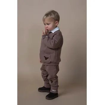 Kojenecké bavlněné tepláky Donsje Joek Trousers Stags 3040707 hnědá 88X, vel. 86