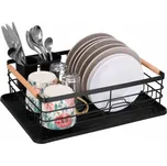 Odkapávač na nádobí 42x31 cm SPRINGOS LAVIO černý