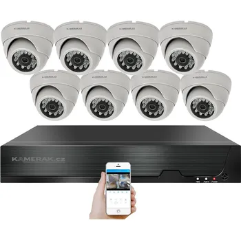Kompletní kamerový systém 4K PoE IP 8 kamerový set XM-802D 8MPx, CZ menu