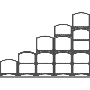 Stojan na víno Sestava Bloc Cellier Steps břidlicová