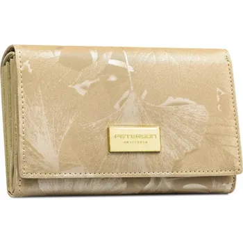 Peněženka Peterson dámská luxusní koženkovo/kožená peněženka EMINA BEIGE
