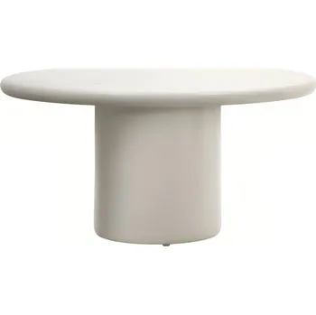 Zahradní nábytek Kave Home Bílý zahradní stůl Canaret 152 cm