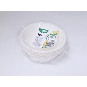 Jednorázové nádobí Miska kulatá BIO, obsah 500ml, 10ks