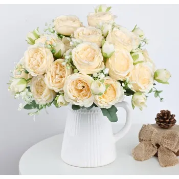 umělá květina Umělé květiny linhaida Pivoňka 3 ks