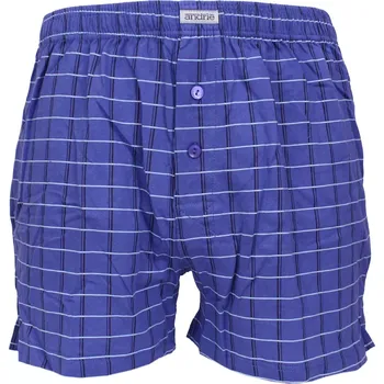 Trenýrky Pánské trenky s kostkovaným vzorem Andrie PS 5953 inkoust velikost 4XL