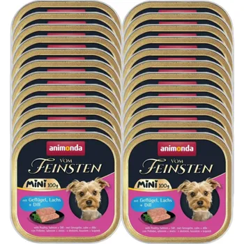 Krmivo pro psa ANIMONDA Vom Feinsten mini adult drůbež/losos/kopr 24x100g