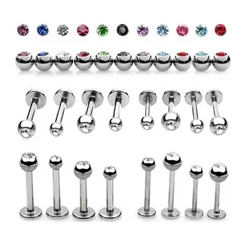 Šperk Šperky4U Piercing do brady - labreta - LB1011-1208AB