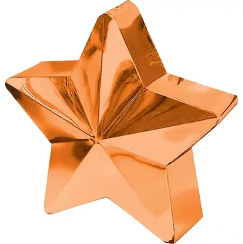 Balónek Závaží hvězda oranžová