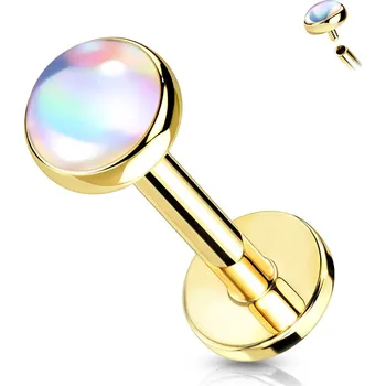 Piercing Šperky4U Zlacená Labreta / piercing do brady - LB1096-GD