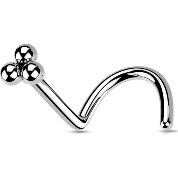 Piercing Šperky4U Zahnutý piercing do nosu - N0167-ST