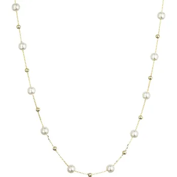 Náhrdelník Pozlacený náhrdelník se shell perličkami 12184.1