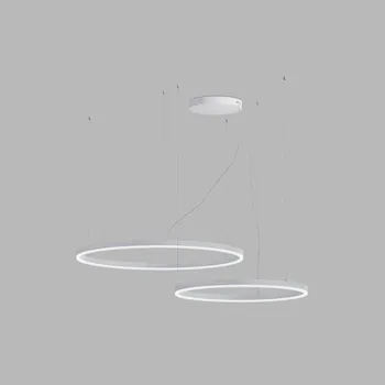 LED2 Luxusní závěsné svítidlo složené ze dvou tenkých kružnice Circle Set 2 Barva: Bílá, Stmívání: Stmívatelné TRIAC 3274671DT Luxusní závěsné svítidlo složené ze dvou tenkých kružnice Circle Set 2