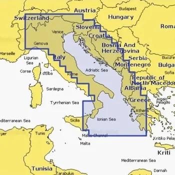 Navionics námořní mapy Itálie a Jaderské moře