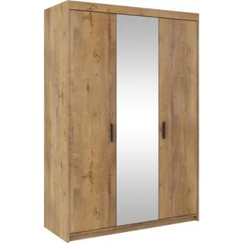 FALCO Skříň se zrcadlem Muela třídveřová dub lefkas