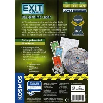 Desková hra EXIT - The Game - The Secret Laboratory, společenská hra